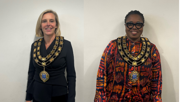Co-Presidents of the Royal Society of Tropical Medicine and Hygiene, Dr Wendy Harrison and Professor Margaret Gyapong