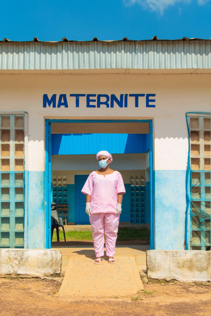 Midwife Poholé Lessenon Alida, from the Urban Health Centre of Grand-Zattry, Côte d’Ivoire.