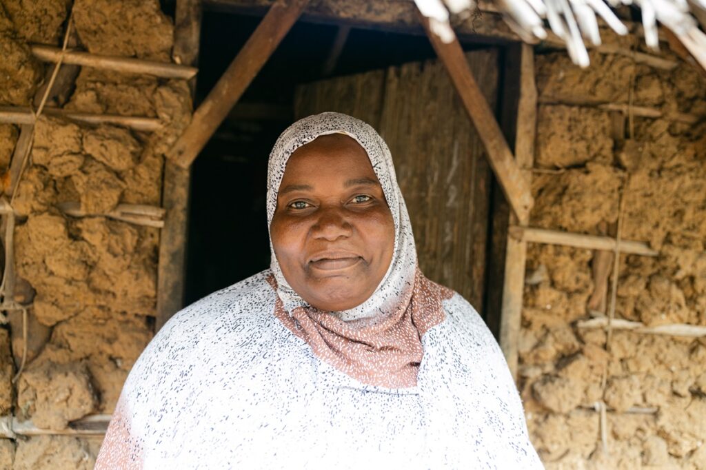 Mariam Mohamed at her house in Kianga.