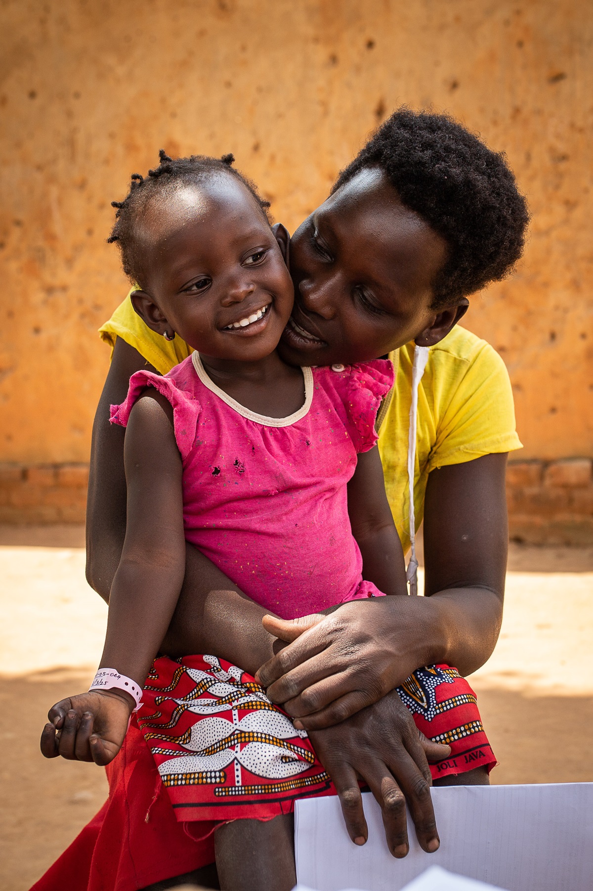 Jovia is 2 and a half years old. She is one of the first pre-school aged children to receive arpraziquantel, a newly developed pediatric treatment option for schistosomiasis.